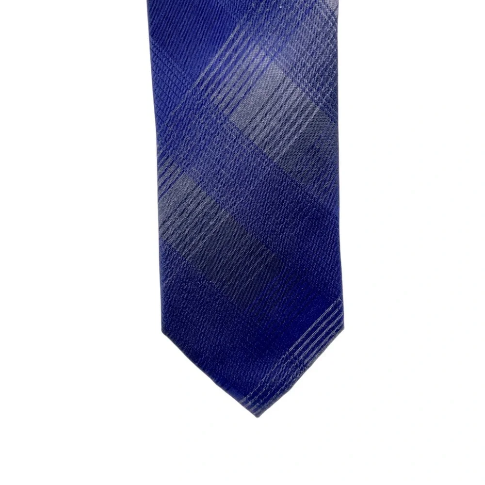 Calvin Klein Necktie. Blue with Gray